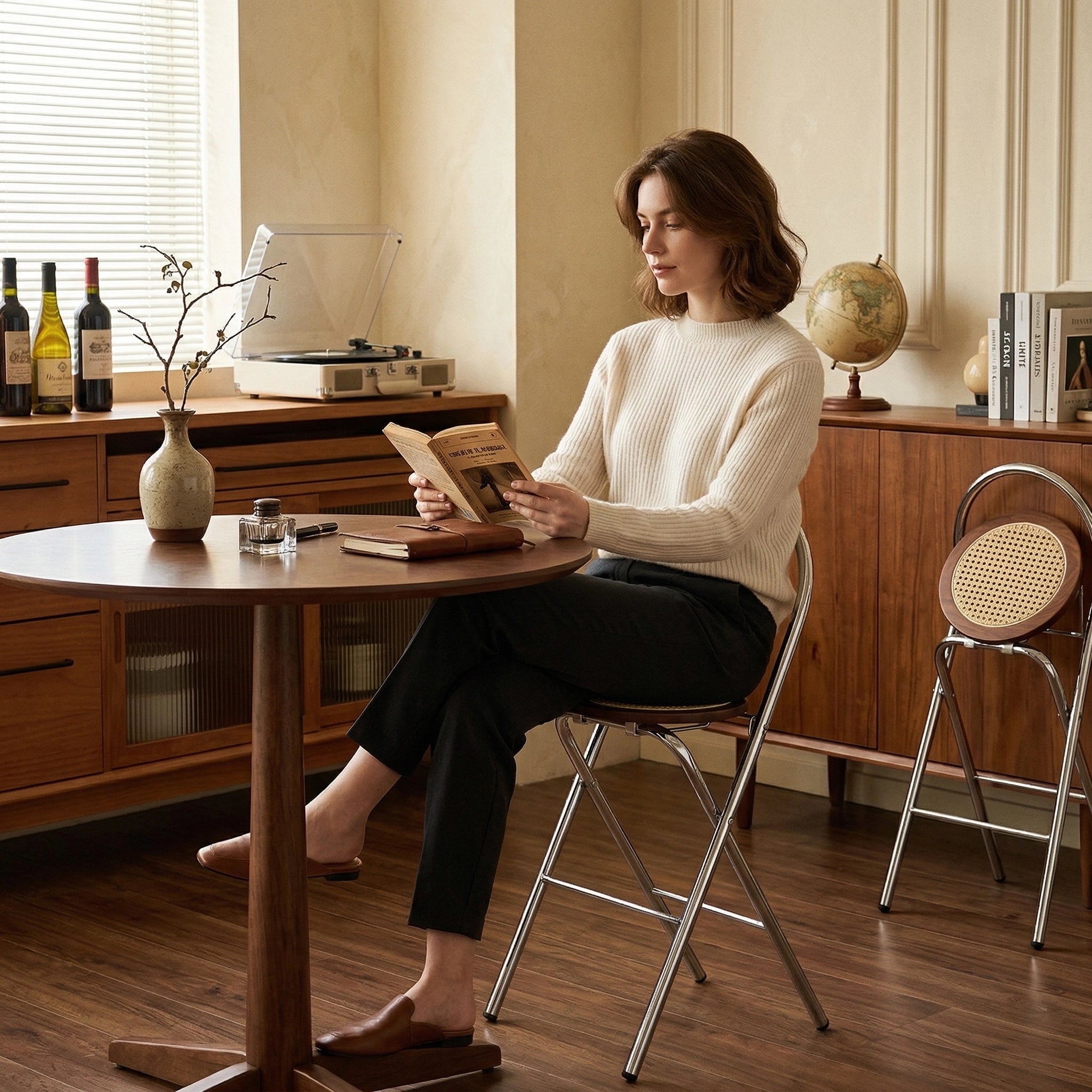 Luma Rattan Folding Chair