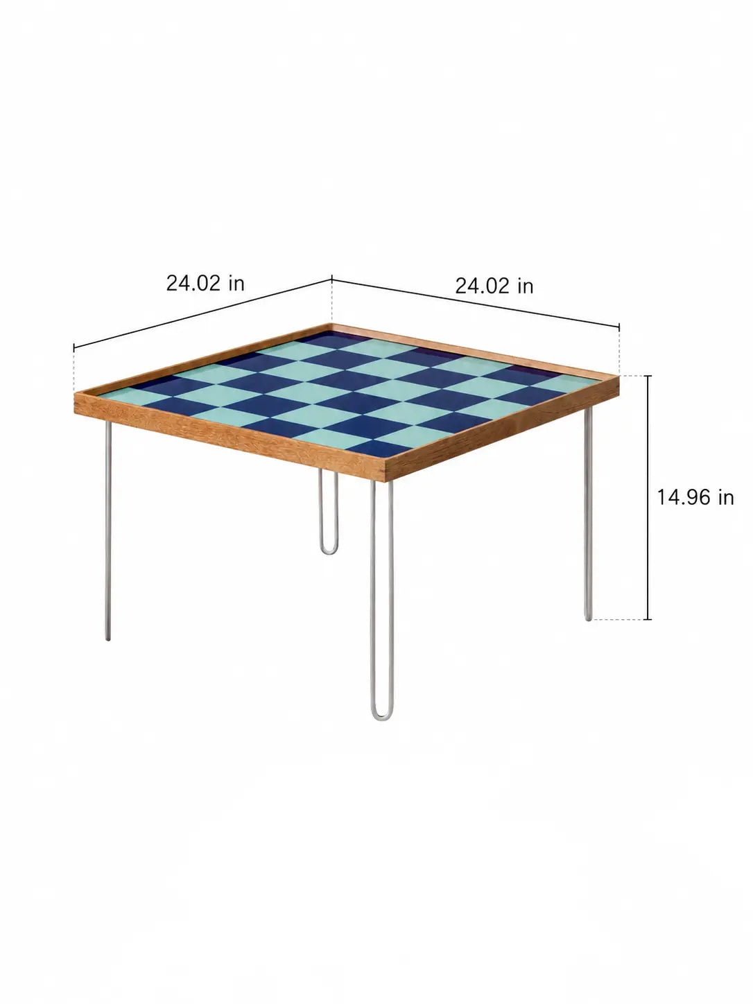 Irene Patterned Glass Square Coffee Table