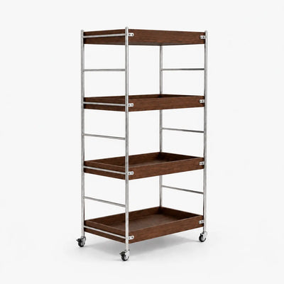 Tove Solid Wood Rolling Cart