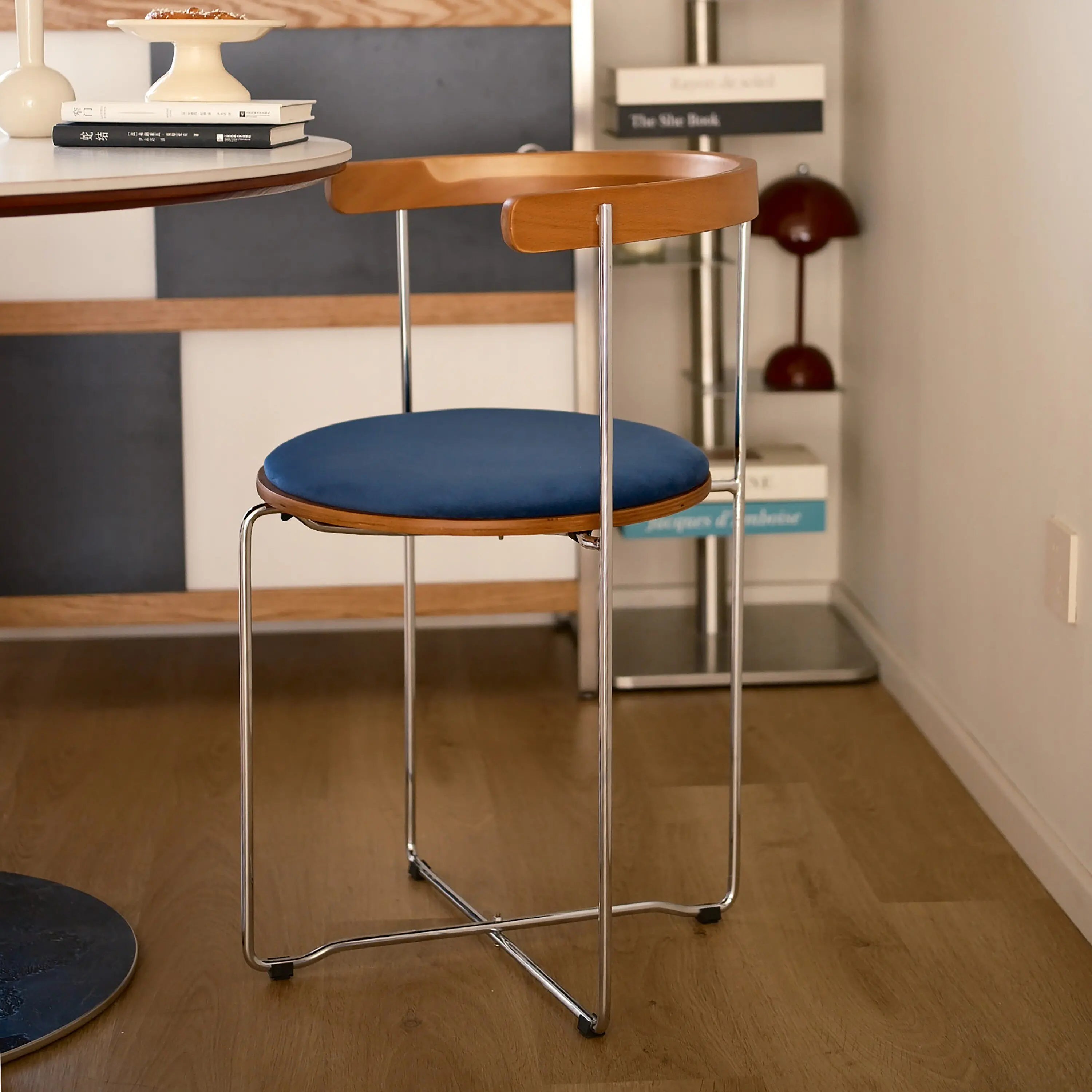 Kael Walnut Folding Chair