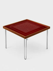 Irene Patterned Glass Square Coffee Table