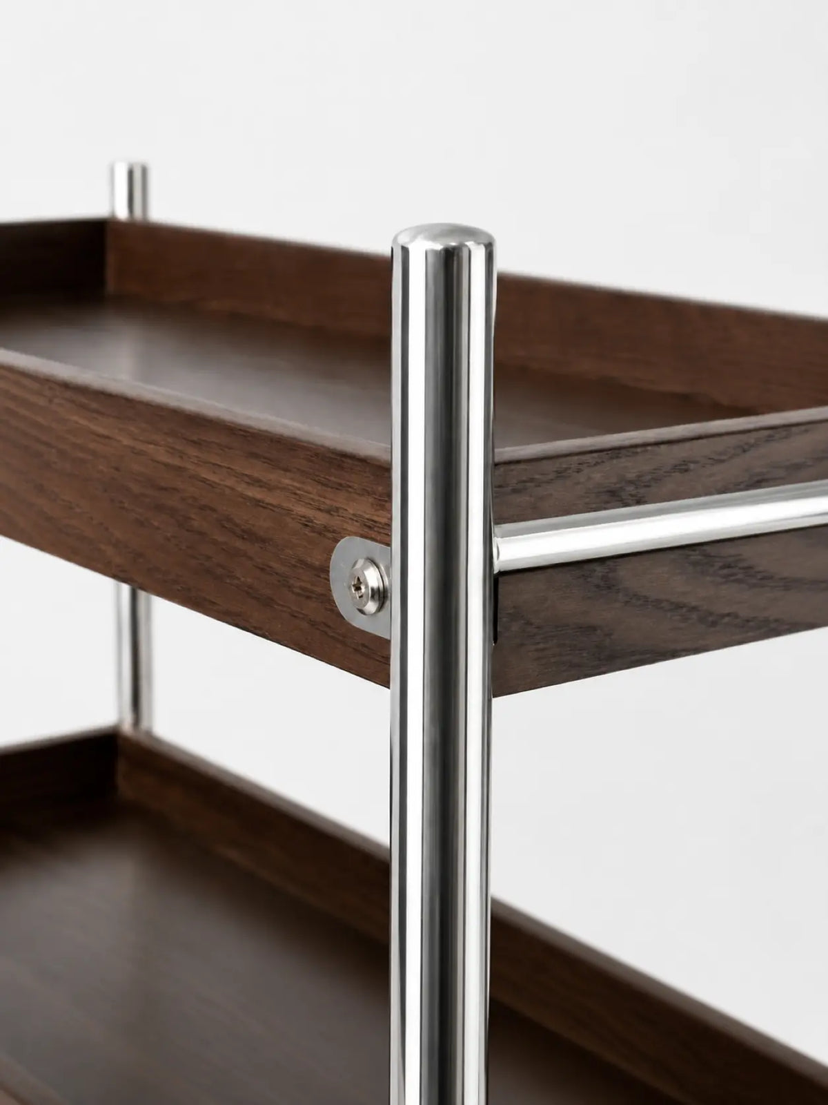 Tove Solid Ash Wood Rolling Cart