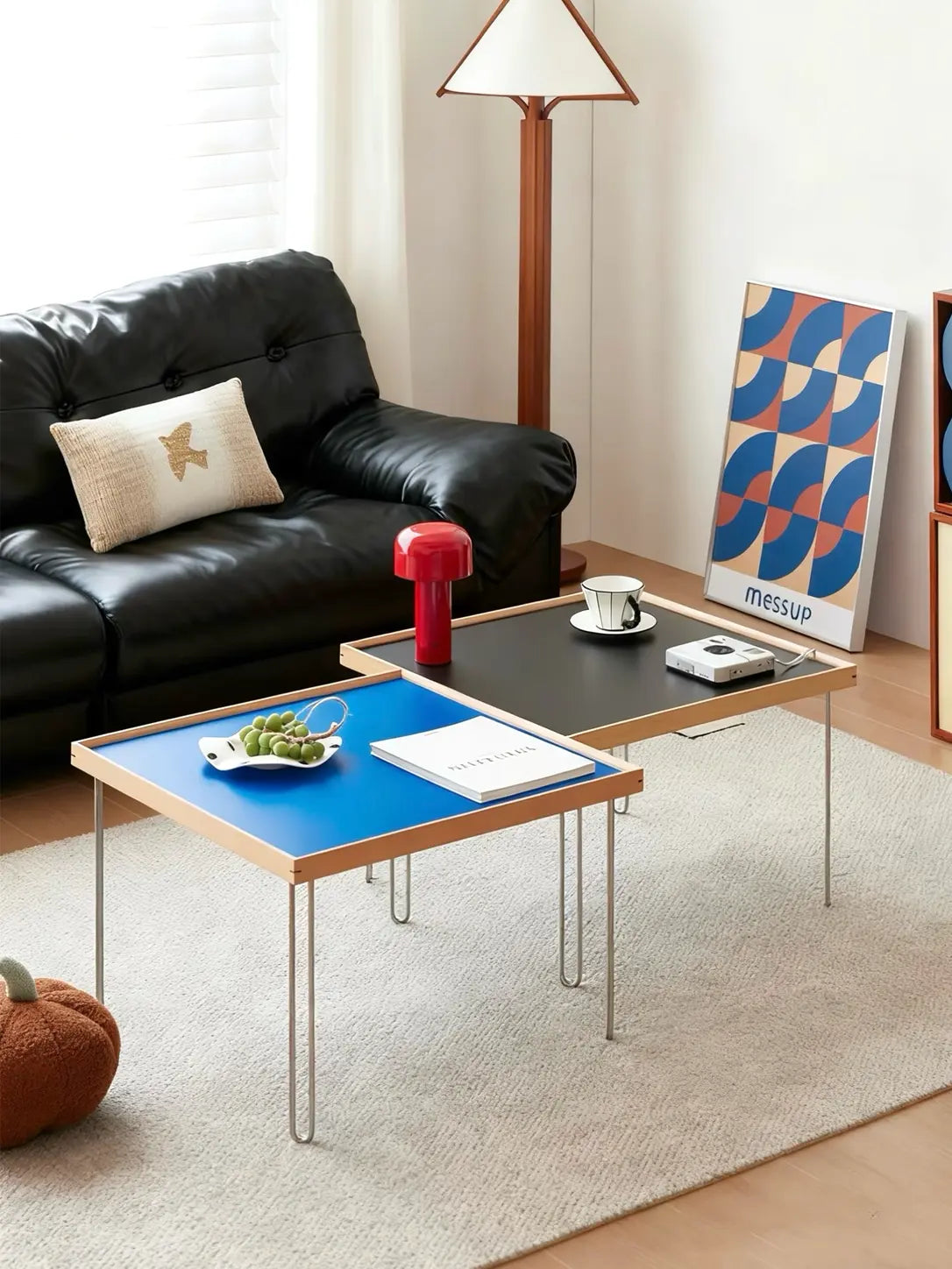 Irene Patterned Glass Square Coffee Table