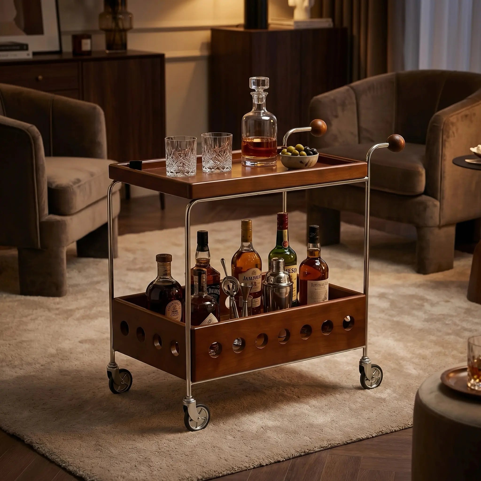 Orin Rolling Serving Cart