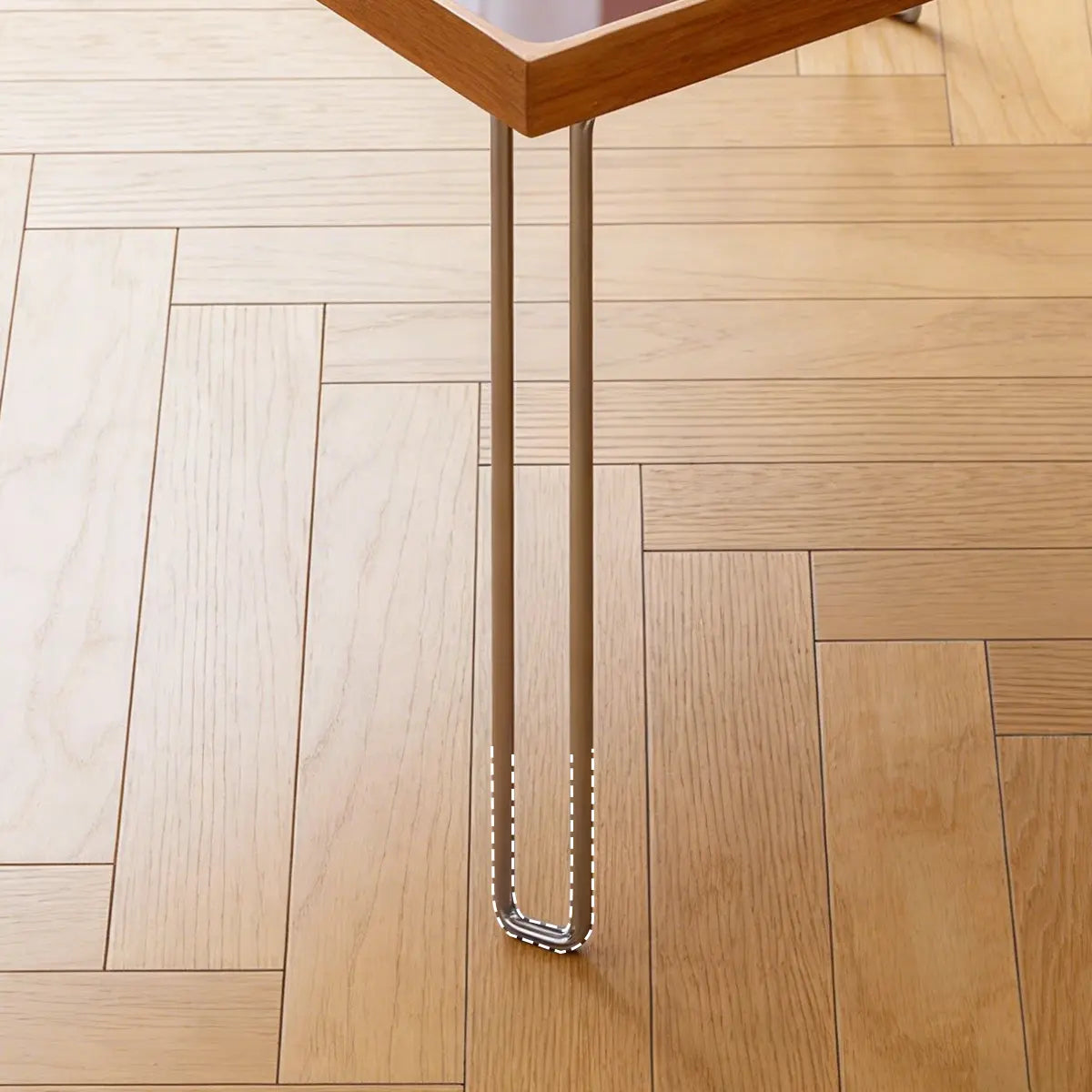 Irene Patterned Glass Square Coffee Table