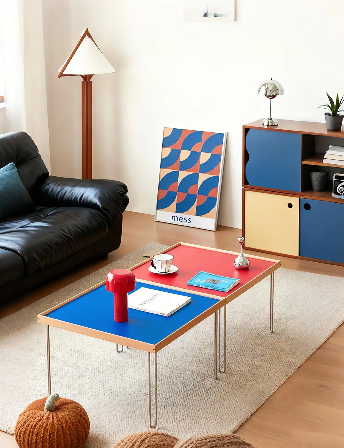 Irene Patterned Glass Square Coffee Table
