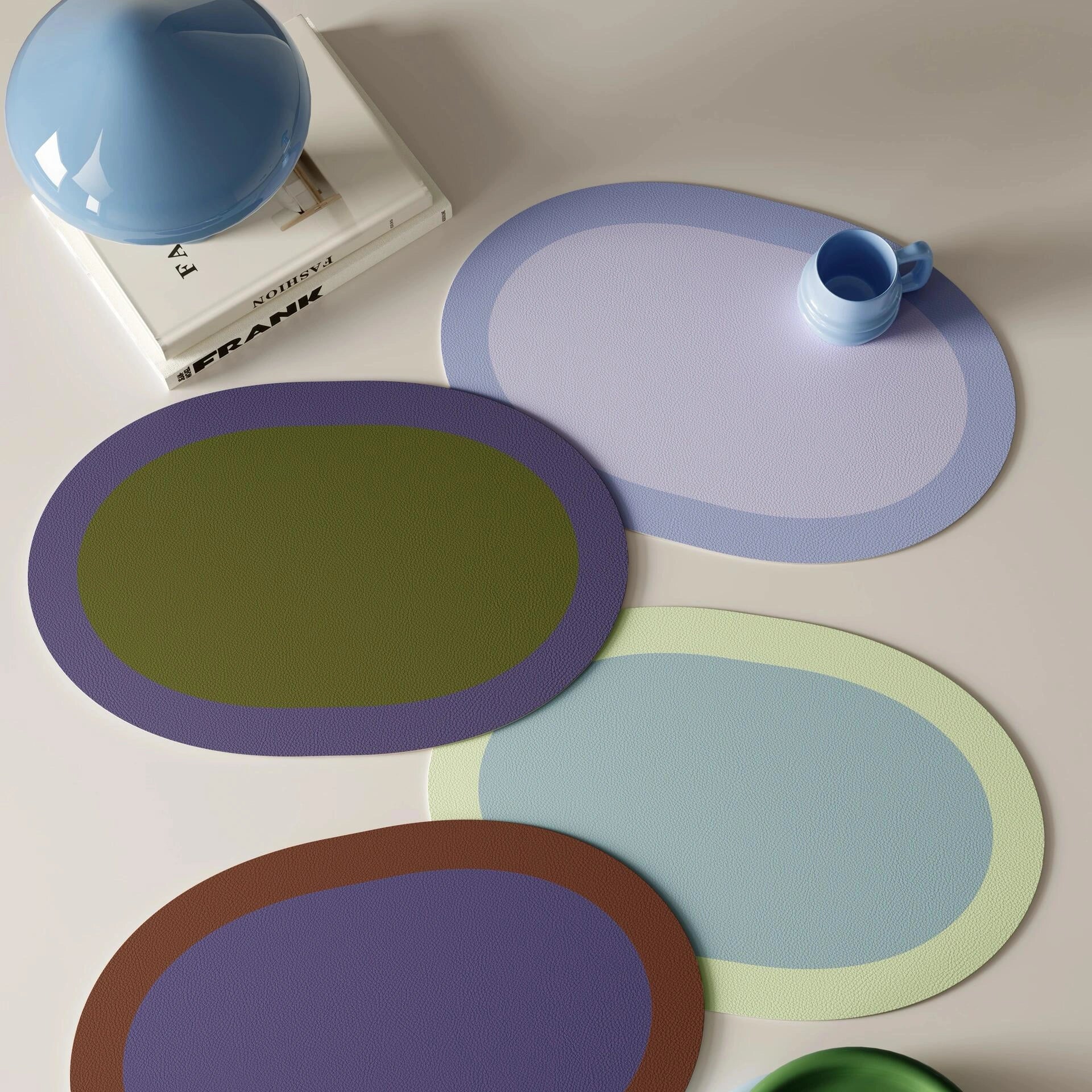 Dopamine Retro Leather Placemat - Waterproof Heat-Resistant Table Mat