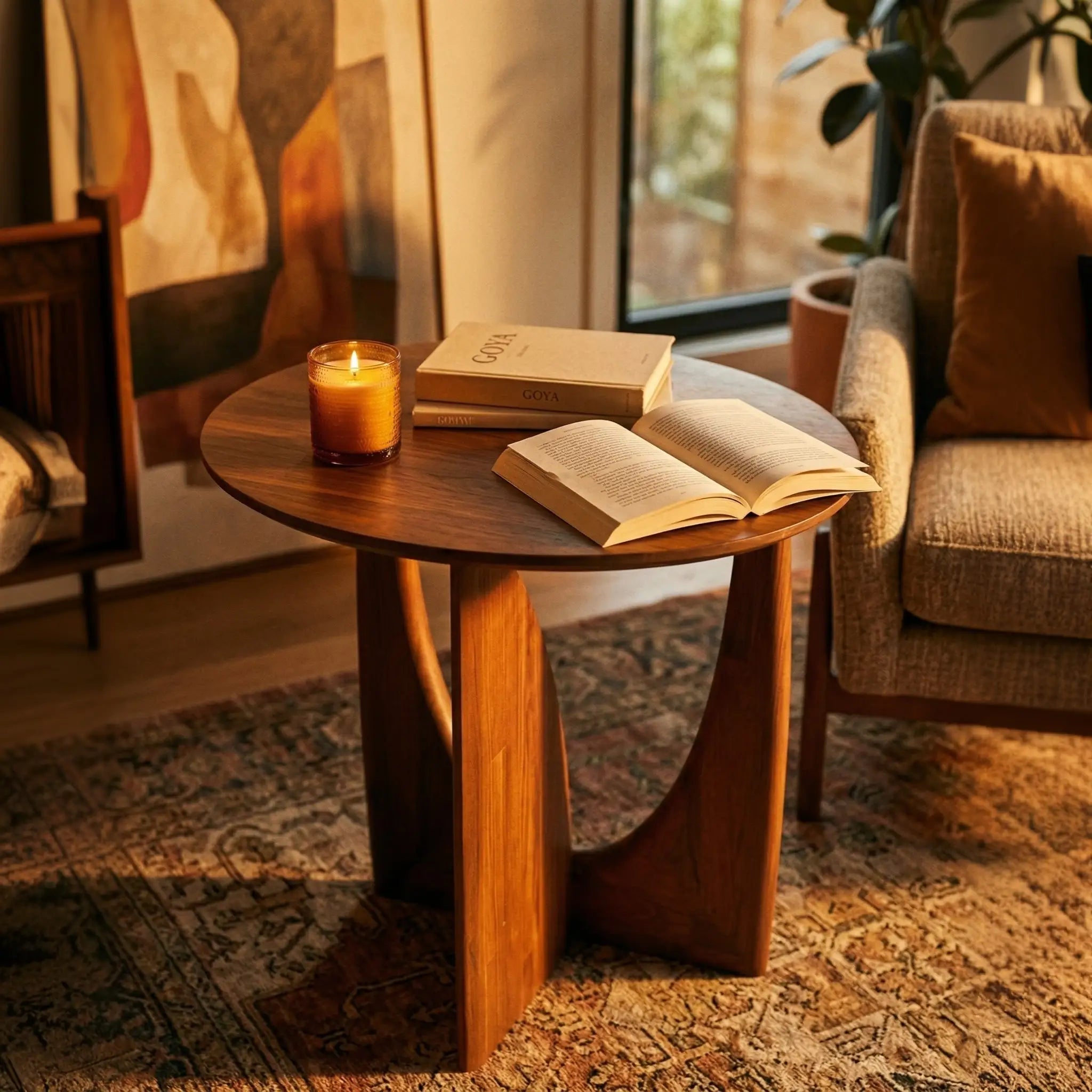 Aven Sculptural Side Table