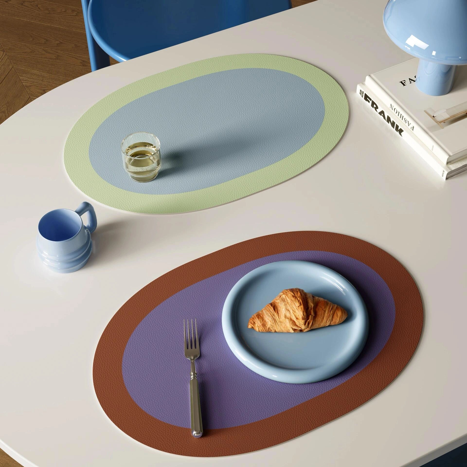 Dopamine Retro Leather Placemat - Waterproof Heat-Resistant Table Mat