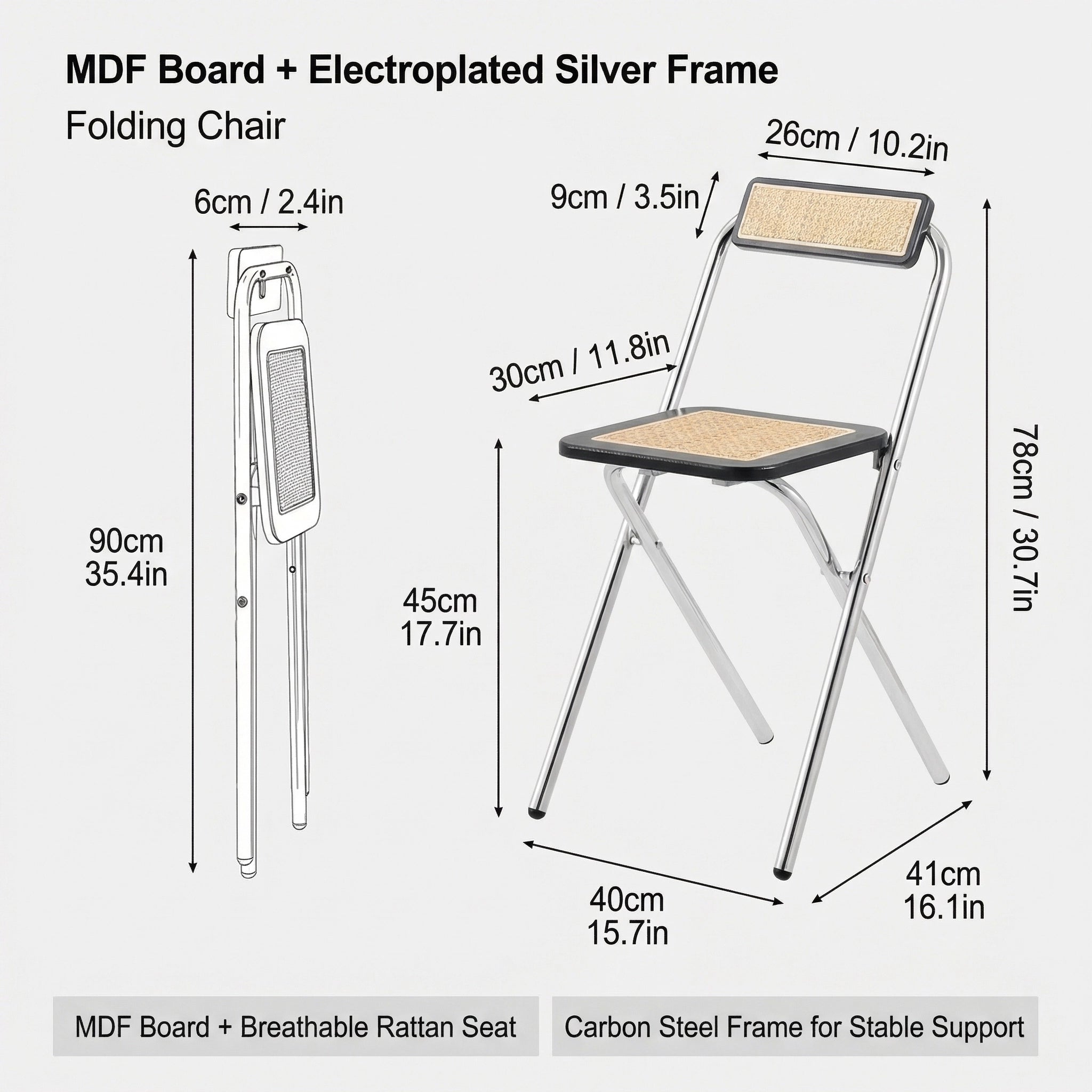 Cleo Vintage Folding Chair