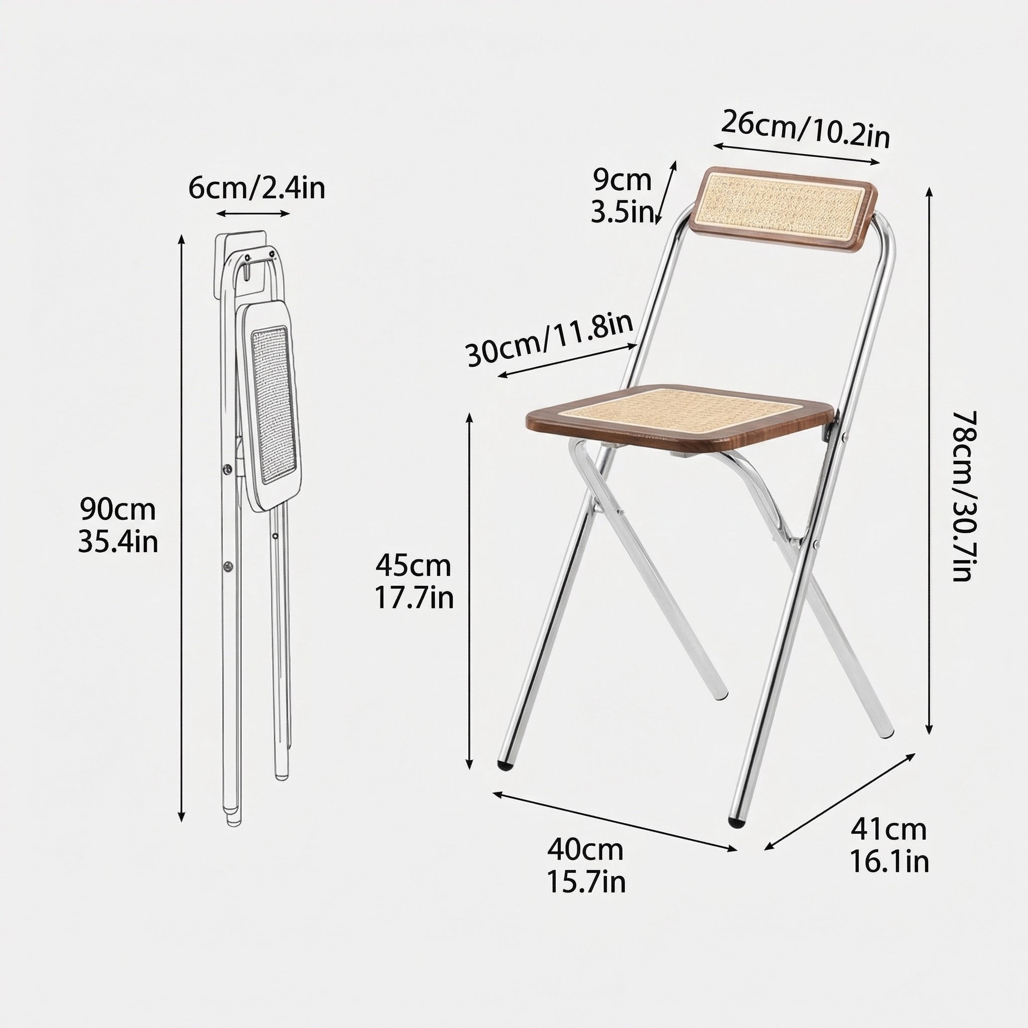 Cleo Vintage Folding Chair