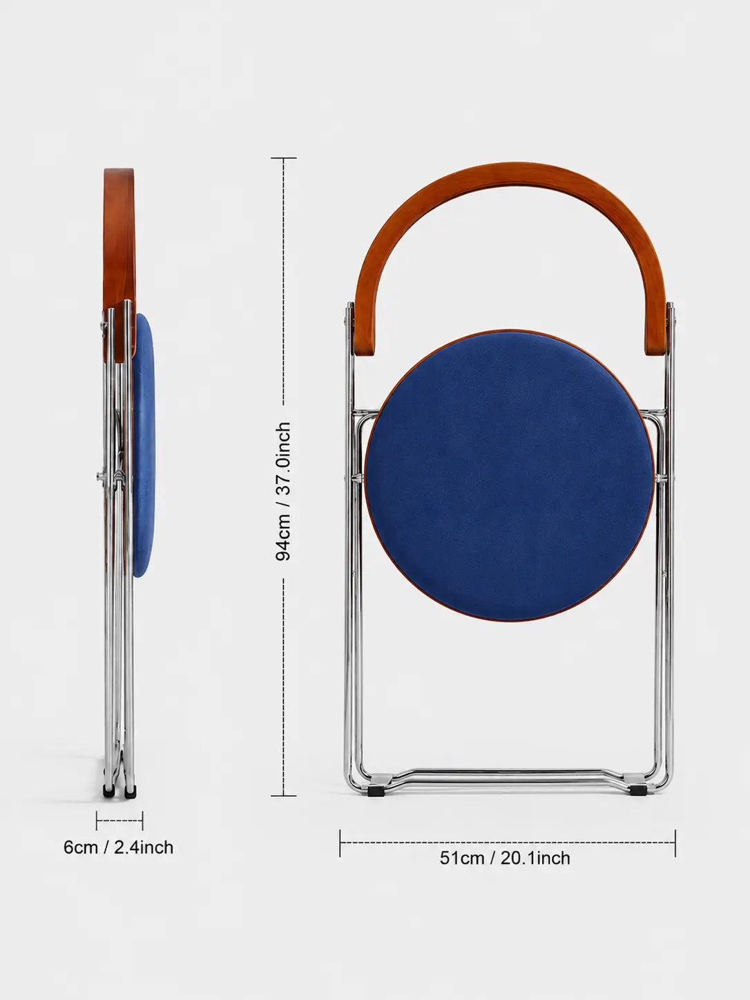 Kael Wood Folding Chair