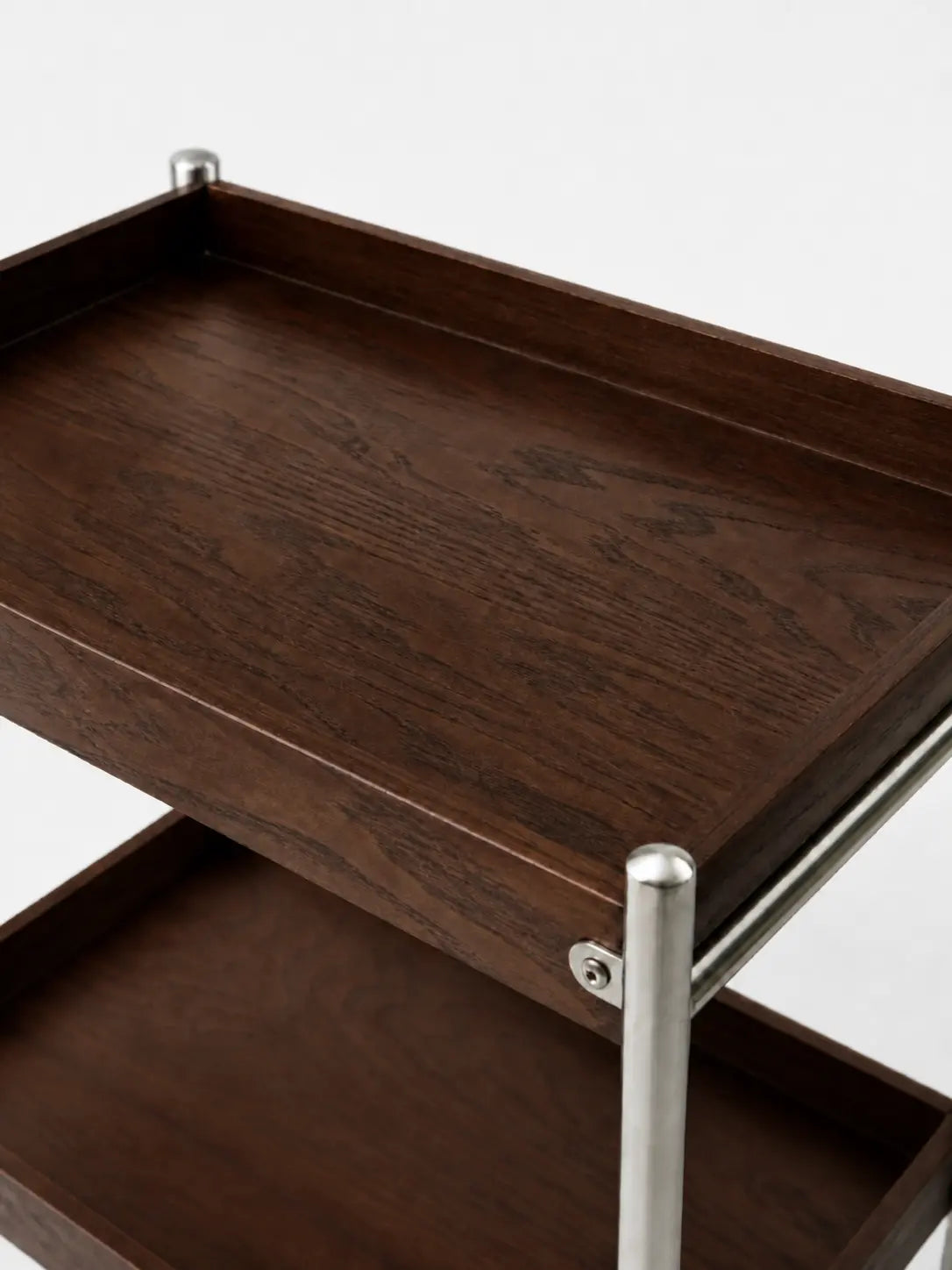 Tove Solid Ash Wood Rolling Cart