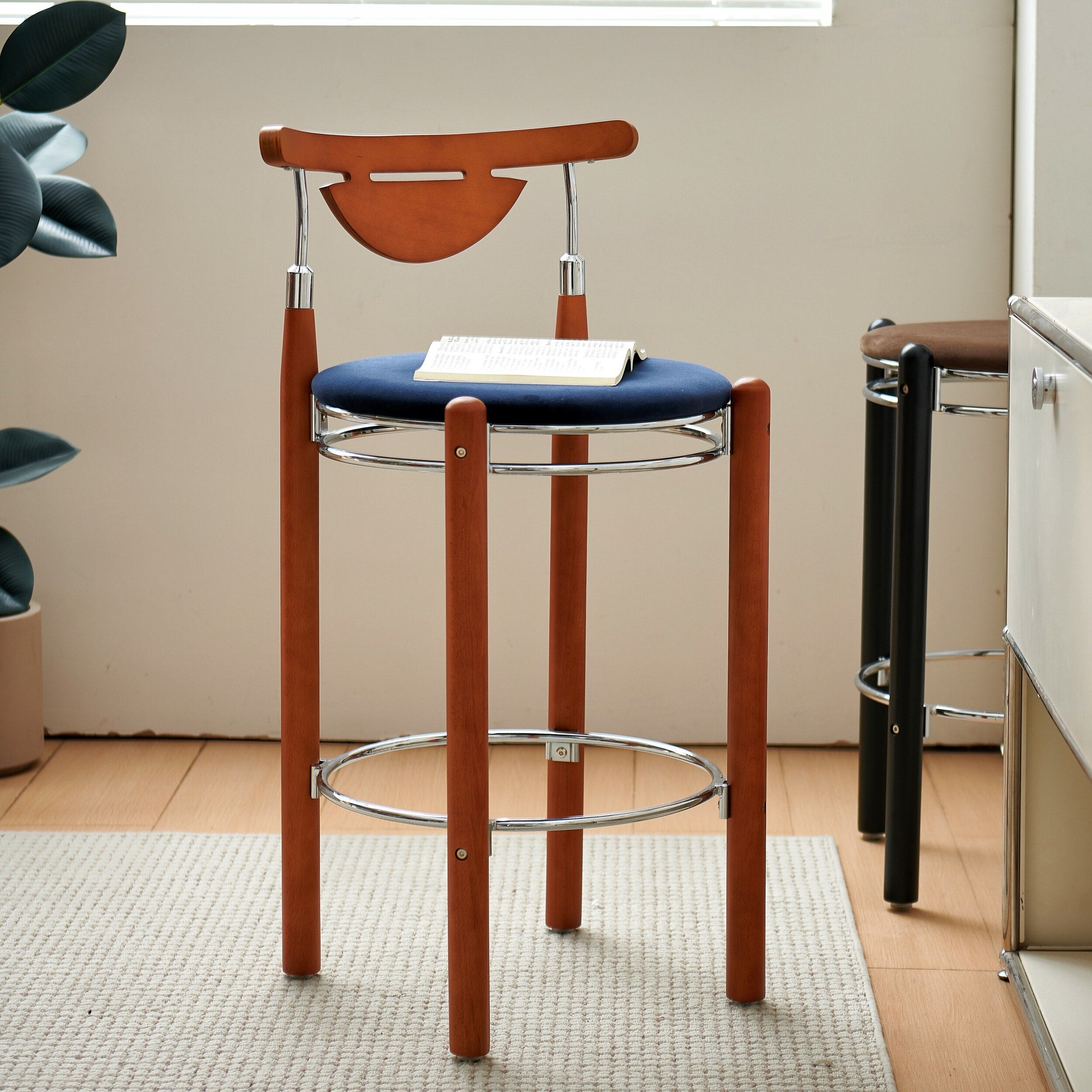 Finn Solid Wood Bar Stool