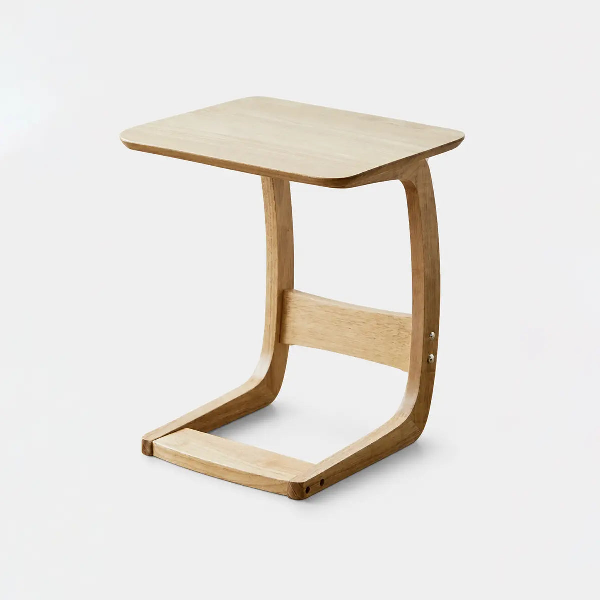 Nilo Solid Wood C-Shaped Side Table