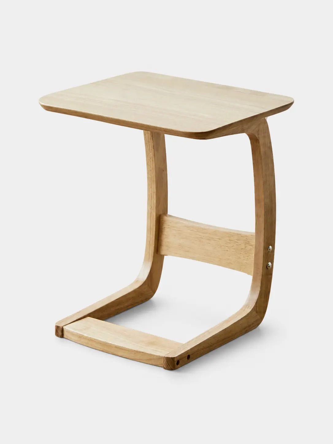 Nilo Solid Wood C-Shaped Side Table