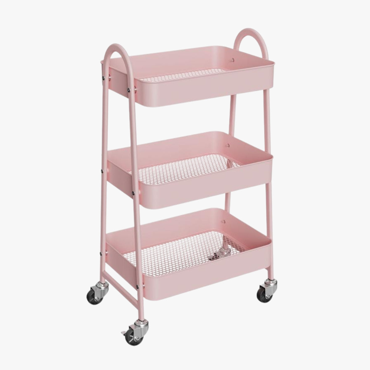3 Tier Metal Storage Utility Cart with Wheels