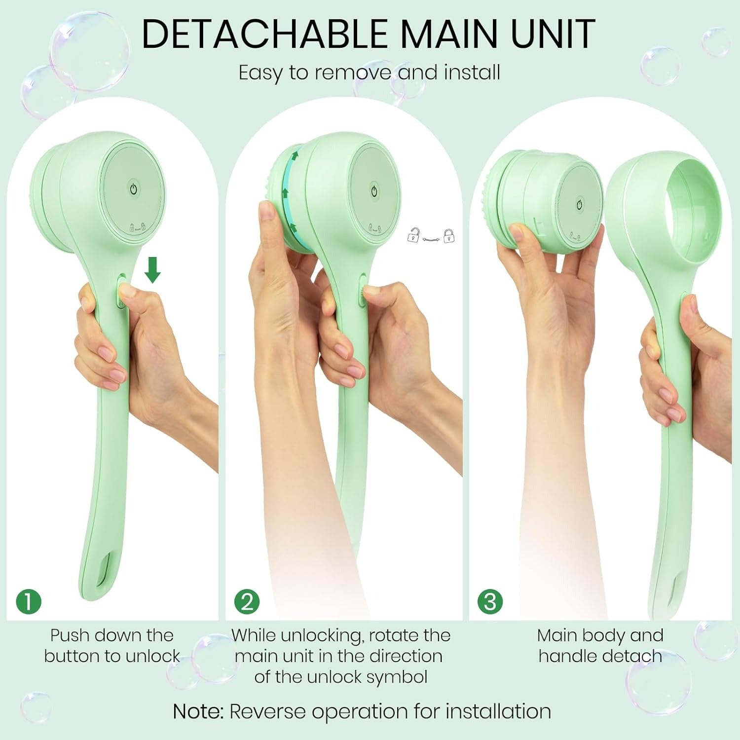 Electric Shower Brush Set