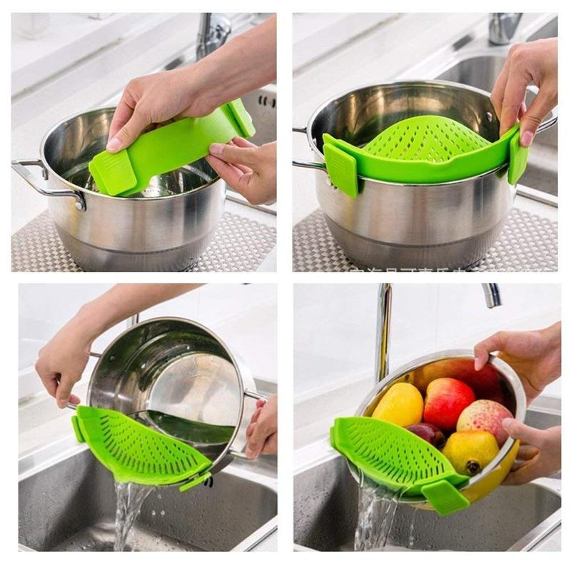 Silicone Clip-On Colander