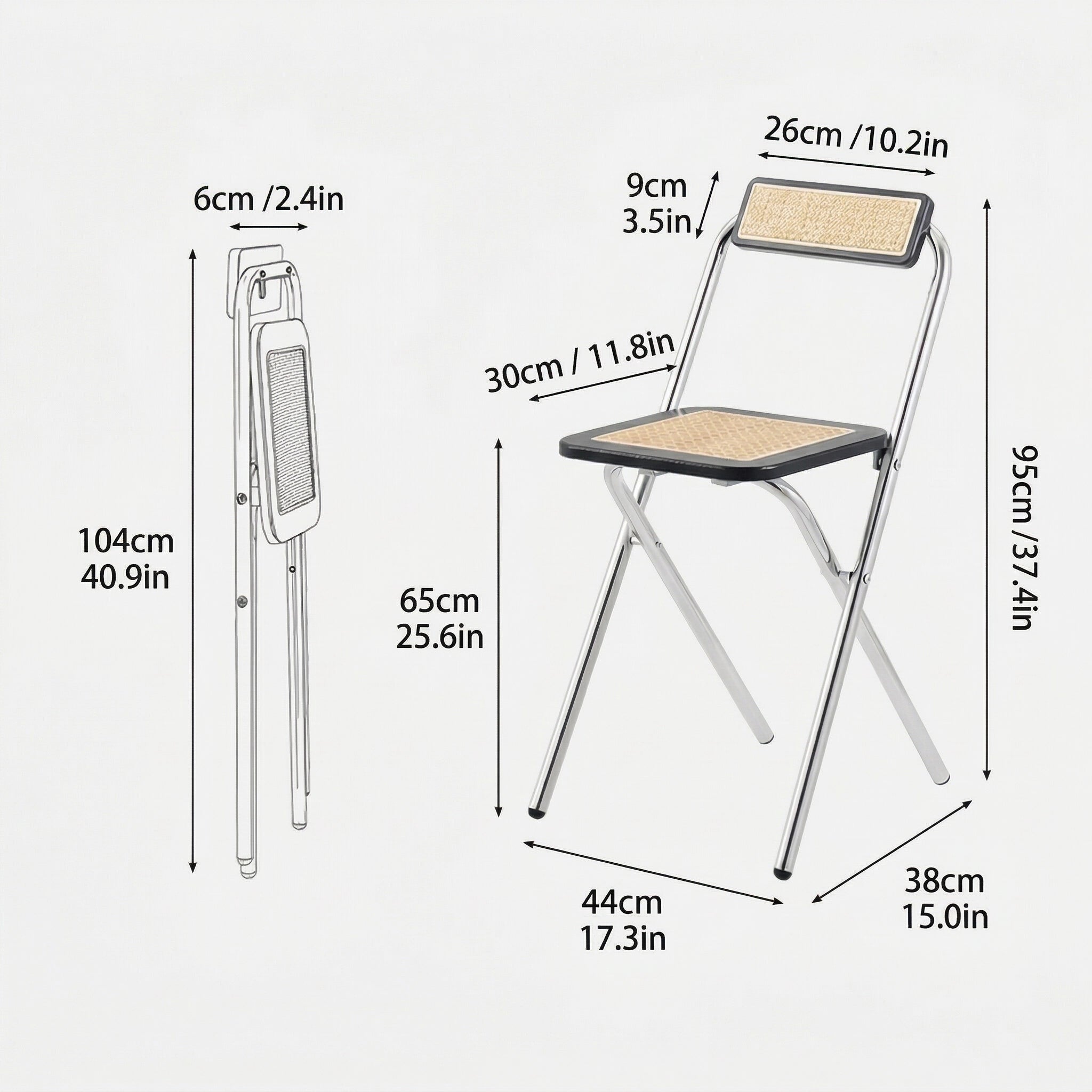 Cleo Vintage Folding Chair