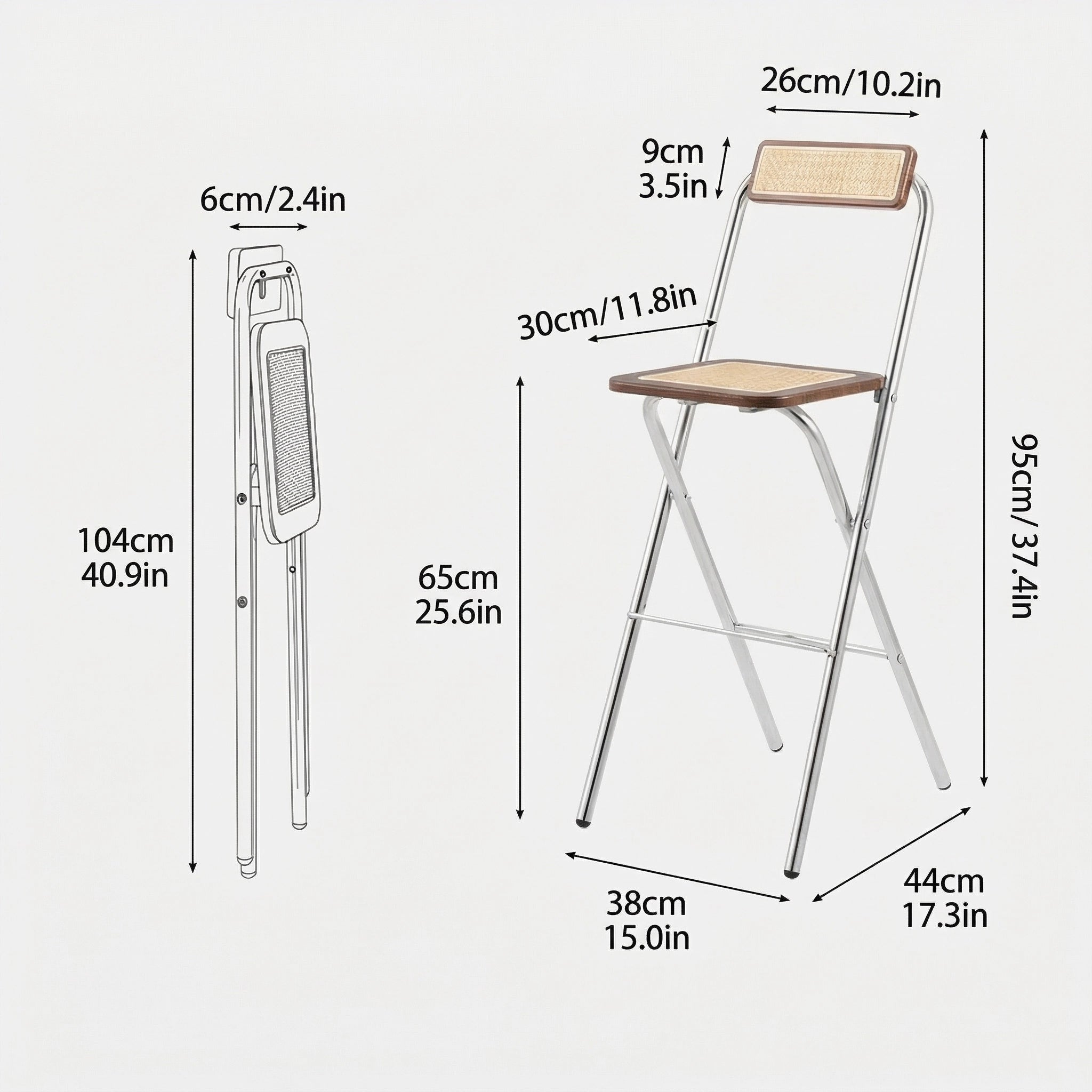 Cleo Vintage Folding Chair