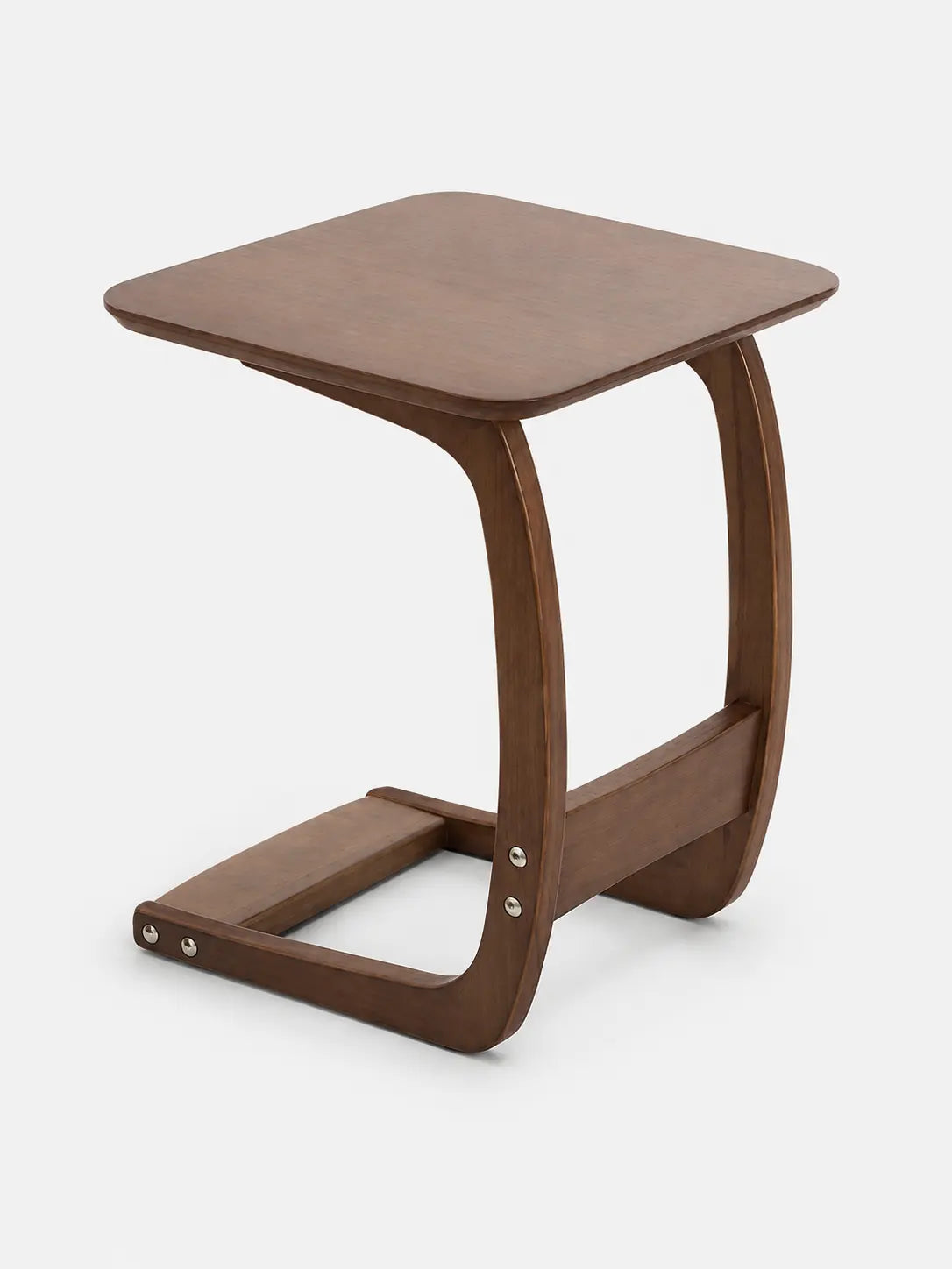 Nilo Solid Wood C-Shaped Side Table