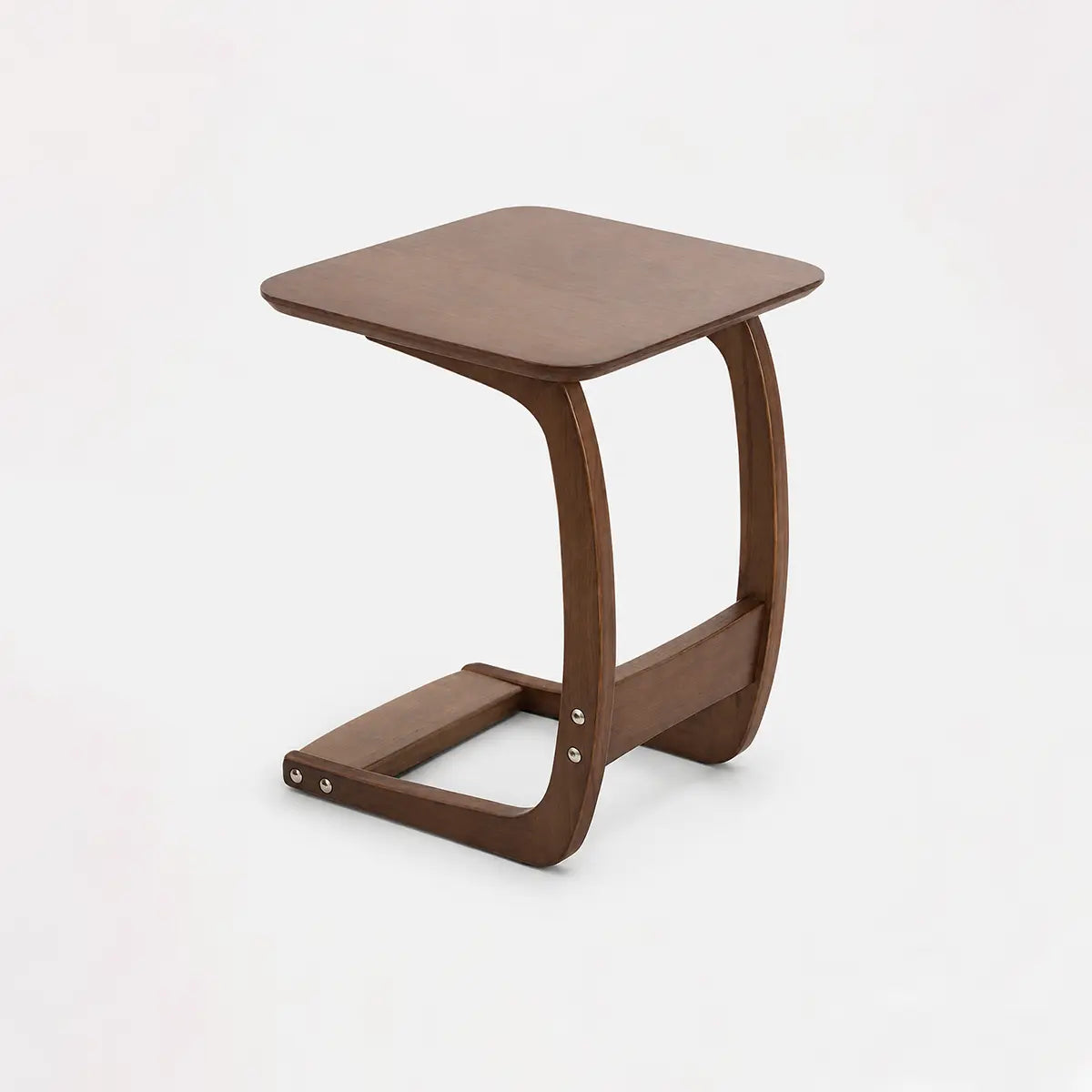Nilo Solid Wood C-Shaped Side Table