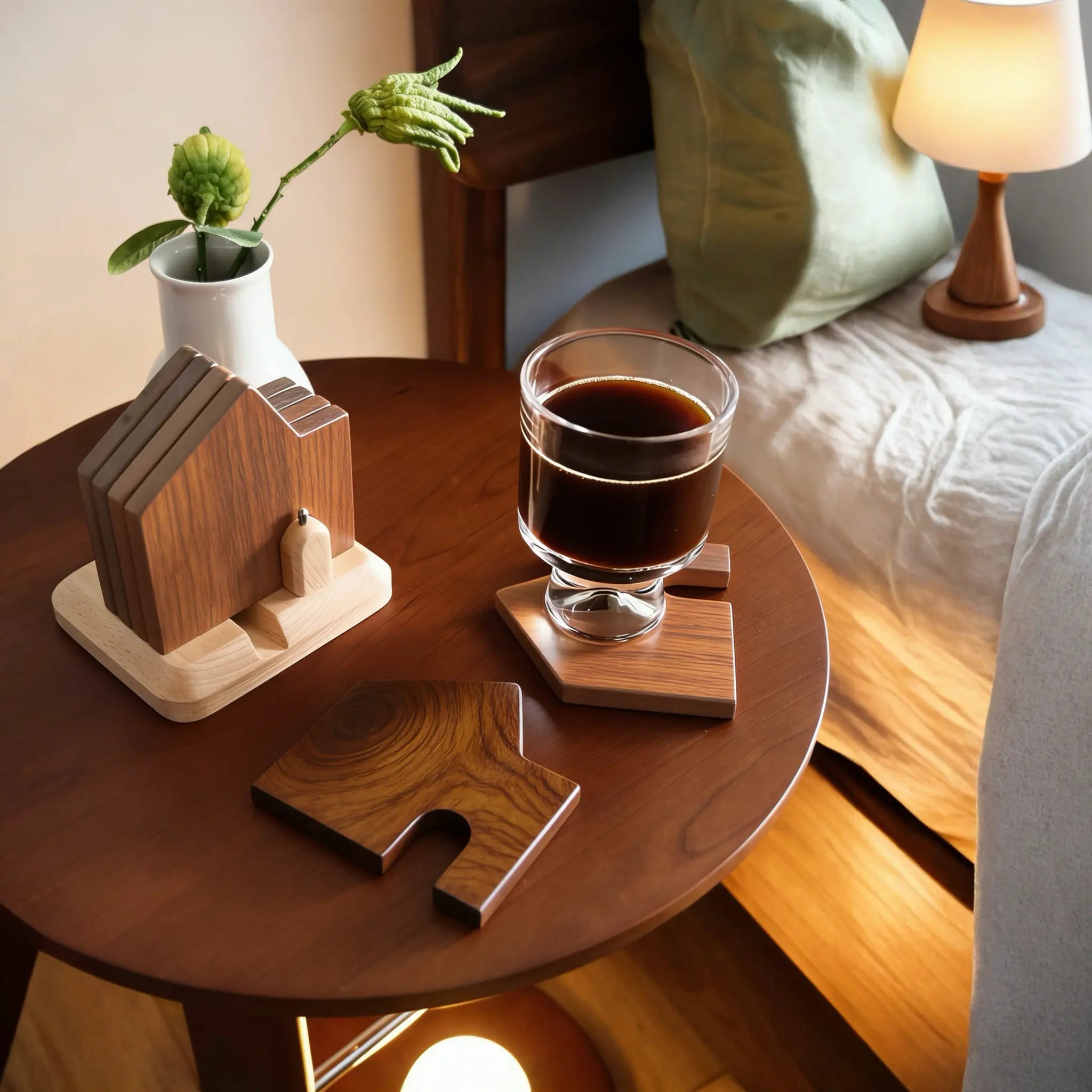 Sile Wood Side Table
