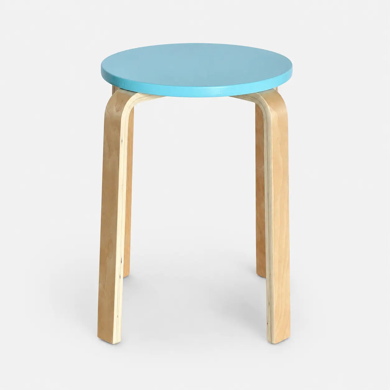 Aru Color-Top Stackable Wood Stool