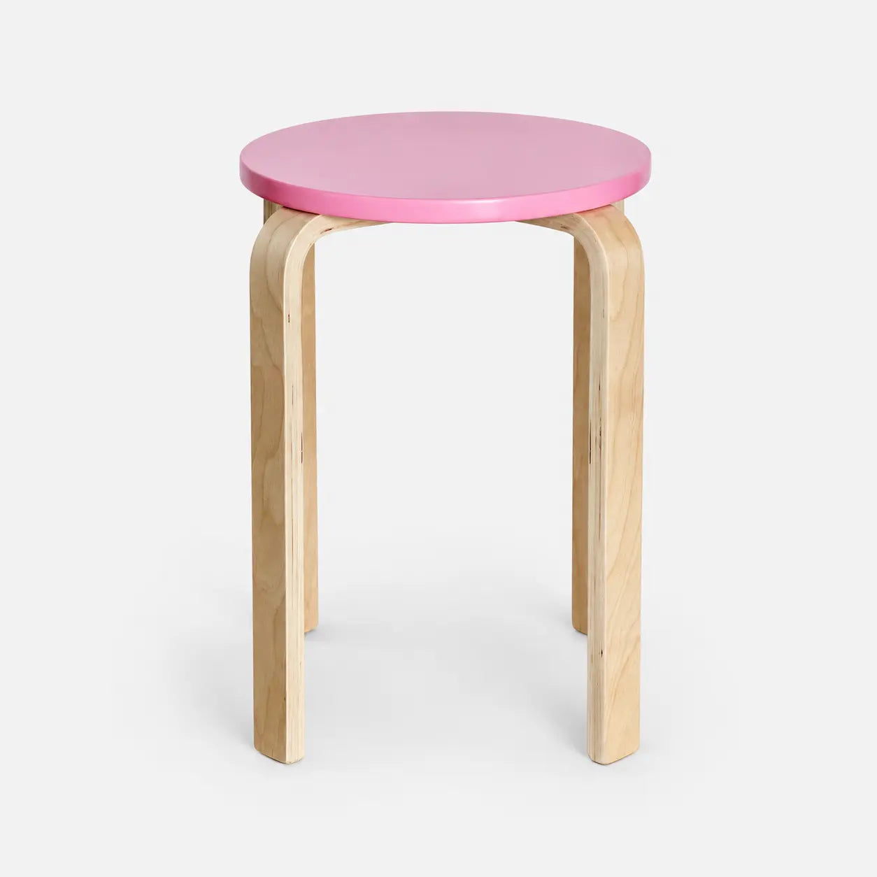 Aru Color-Top Stackable Wood Stool