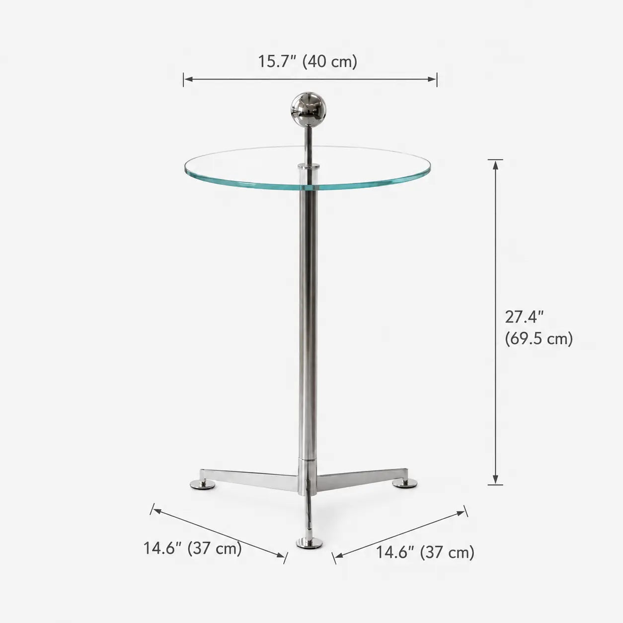 Astra Glass Side Table