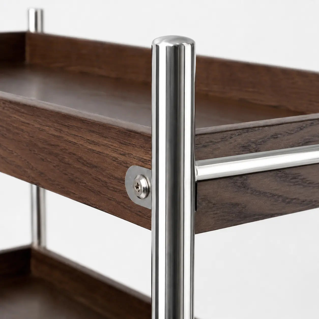 Tove Solid Wood Rolling Cart