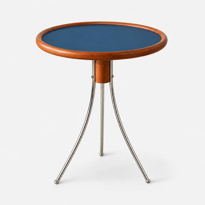 Cielo Cherry Wood Round Side Table