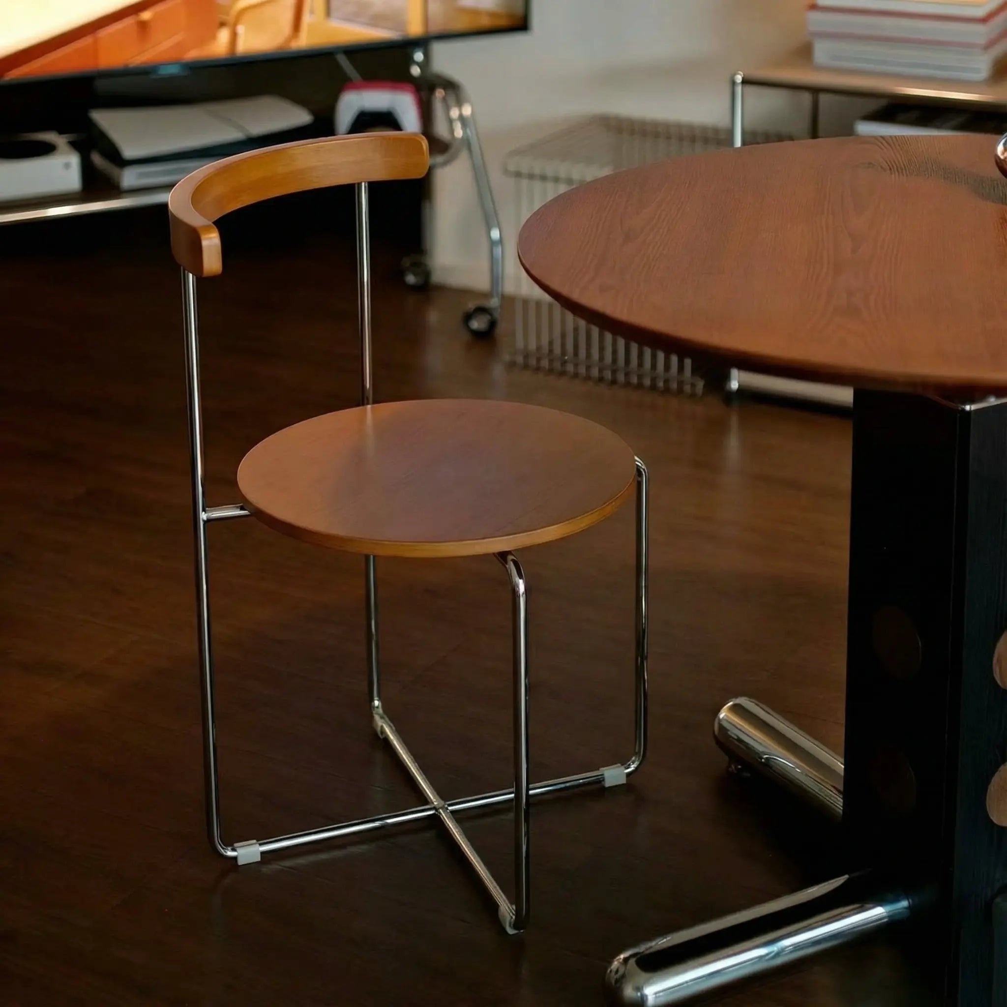 Kael Walnut Folding Chair