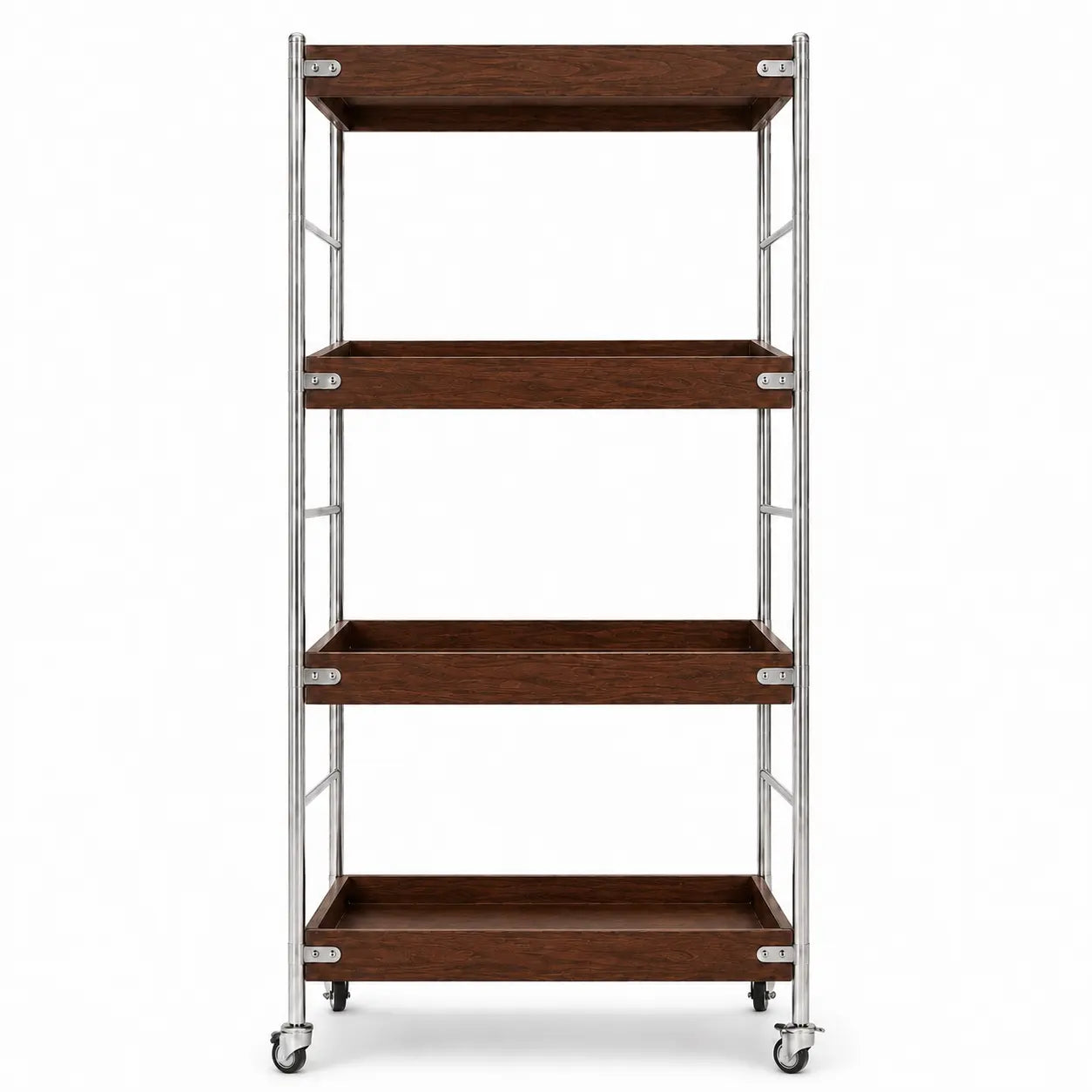 Tove Solid Wood Rolling Cart