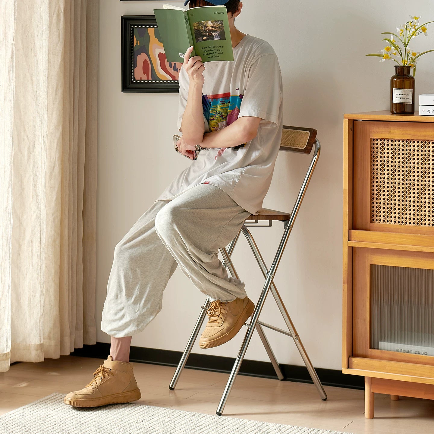 Cleo Vintage Folding Chair