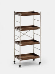 Tove Solid Ash Wood Rolling Cart