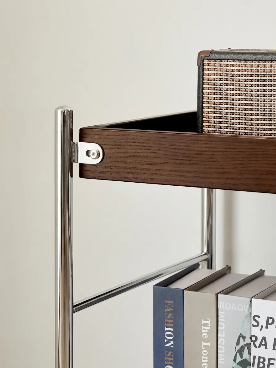Tove Solid Ash Wood Rolling Cart