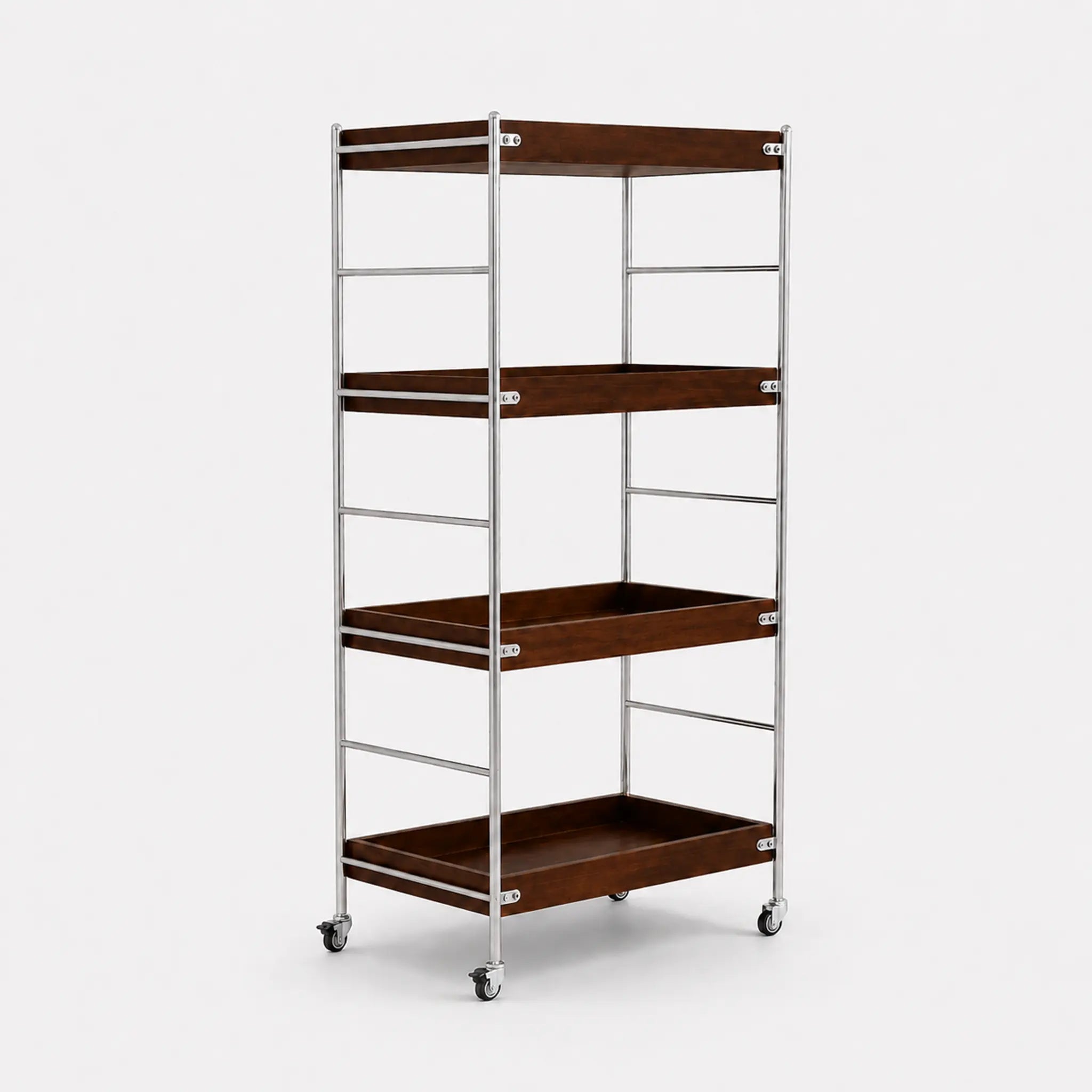 Tove Solid Wood Rolling Cart