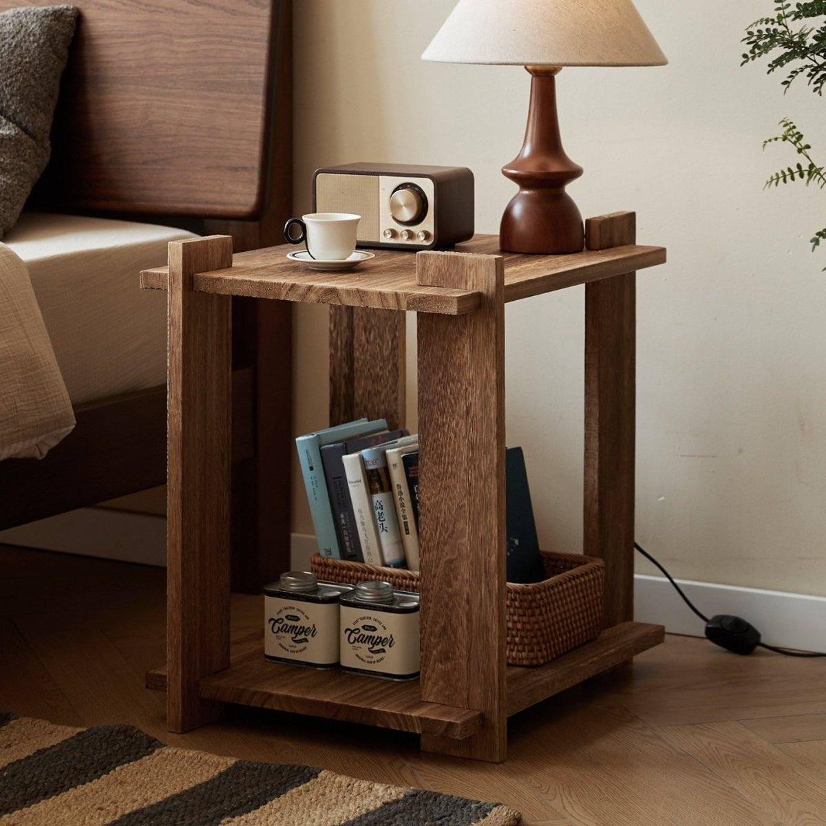 Cove Solid Wood Bedside Table - Esspur