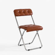 Voss Steel Leather Bar Stool