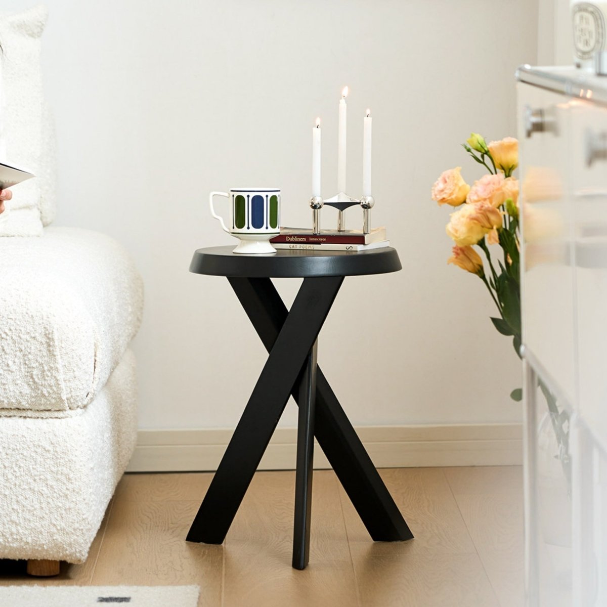 Savi Wood Side Stool - Esspur