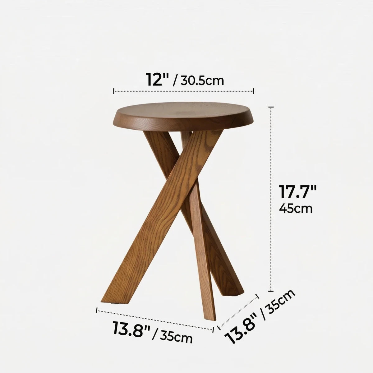 Savi Wood Side Stool - Esspur
