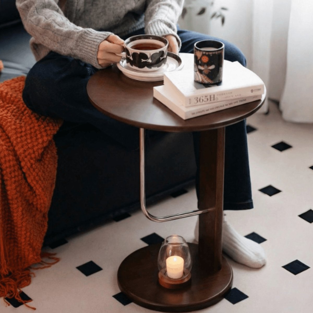 Sile Wood Side Table - Esspur