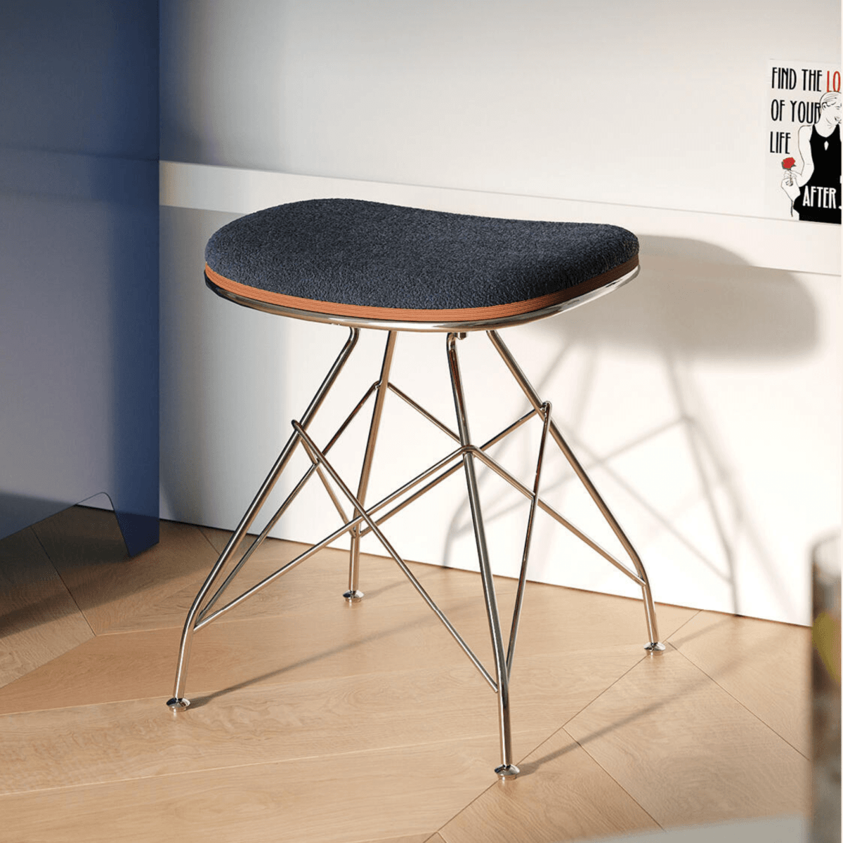 Sora Boucle Upholstered Stool - Esspur