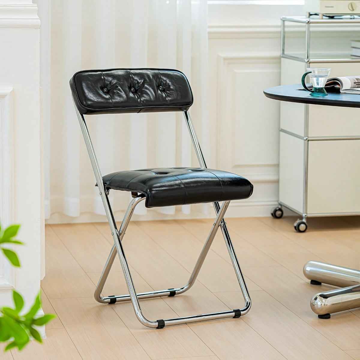 Voss Steel Leather Bar Stool - Esspur