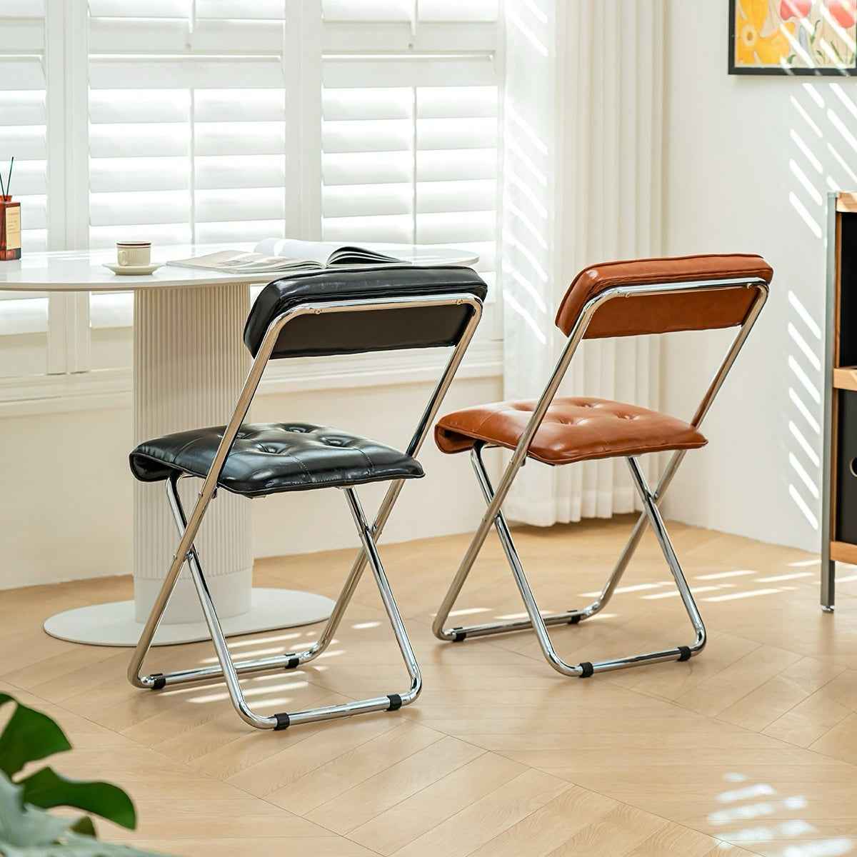 Voss Steel Leather Bar Stool - Esspur