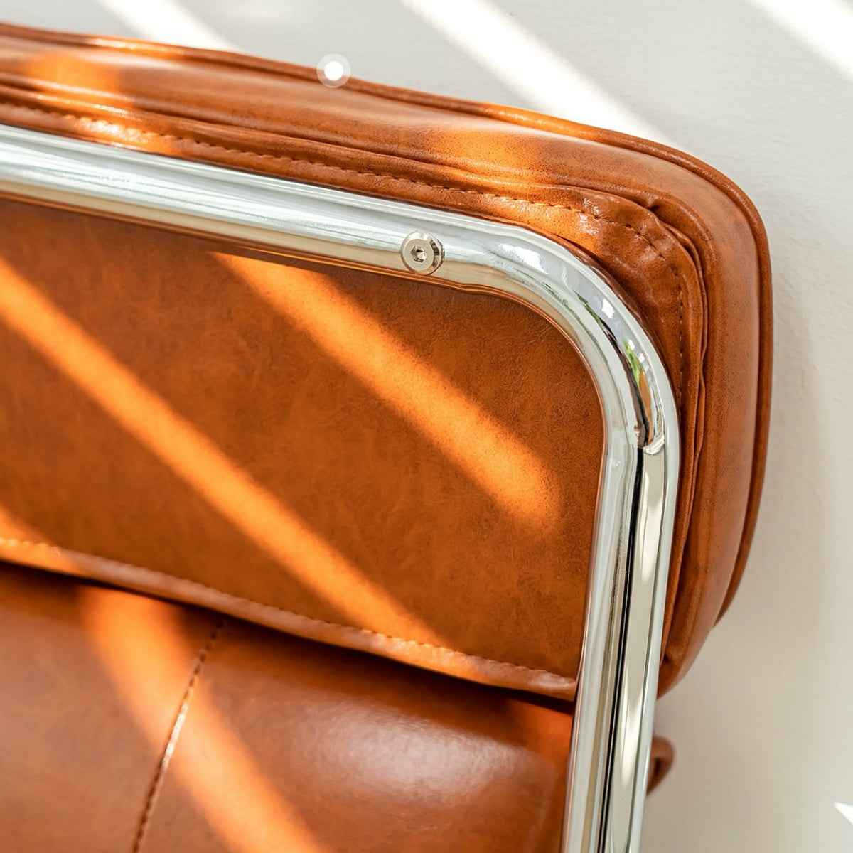 Voss Steel Leather Bar Stool - Esspur