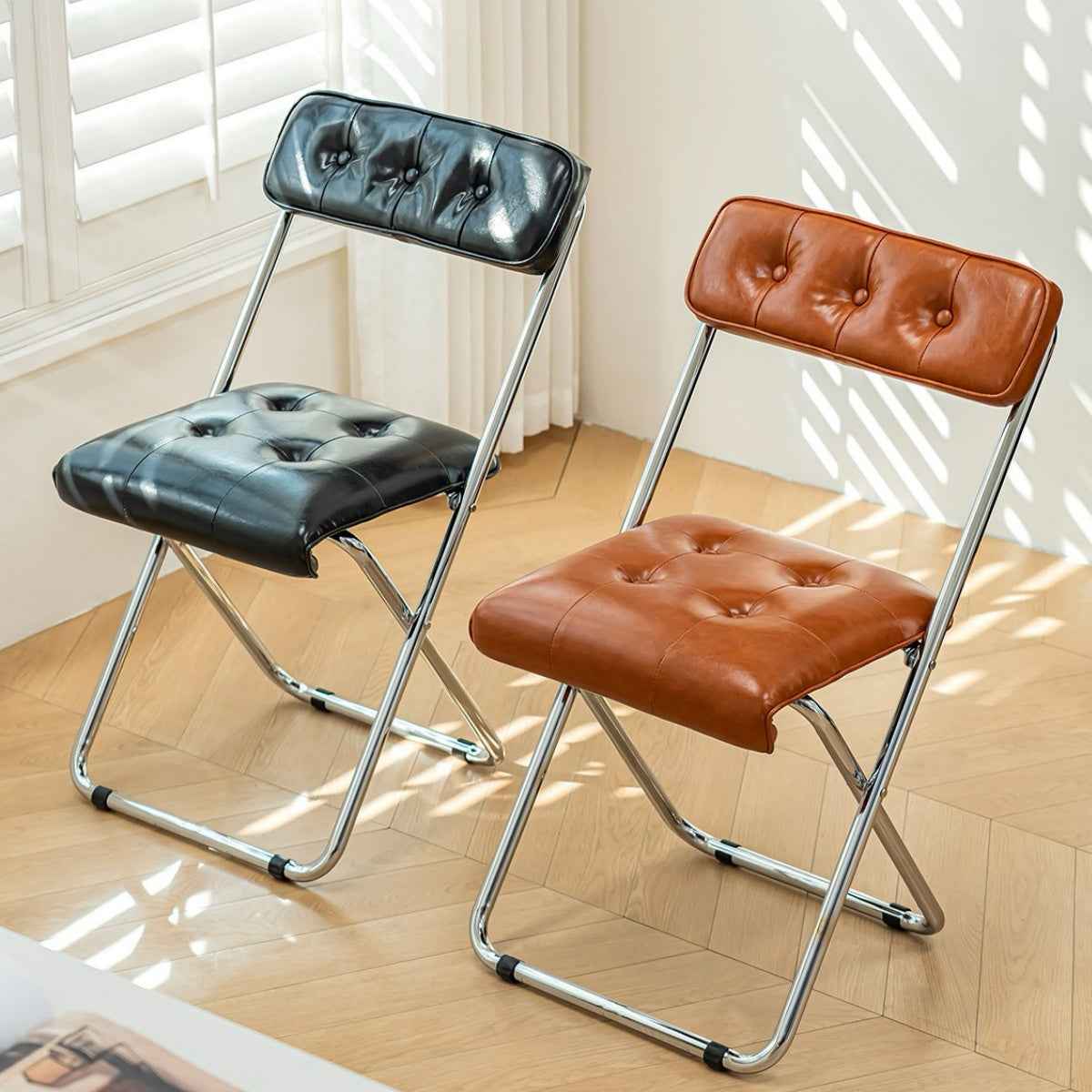 Voss Steel Leather Bar Stool - Esspur