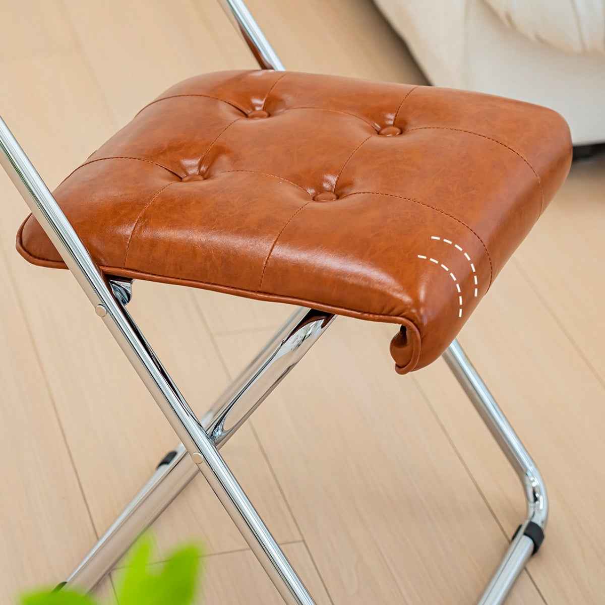 Voss Steel Leather Bar Stool - Esspur